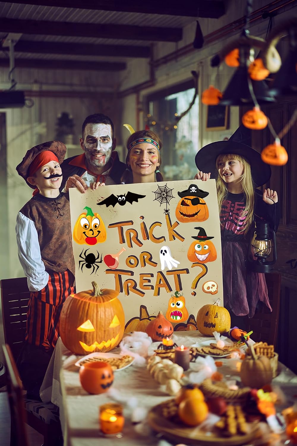 Thumbnail 3 de ACCUEILL Halloween Pumpkin Stickers, 26 Sheets