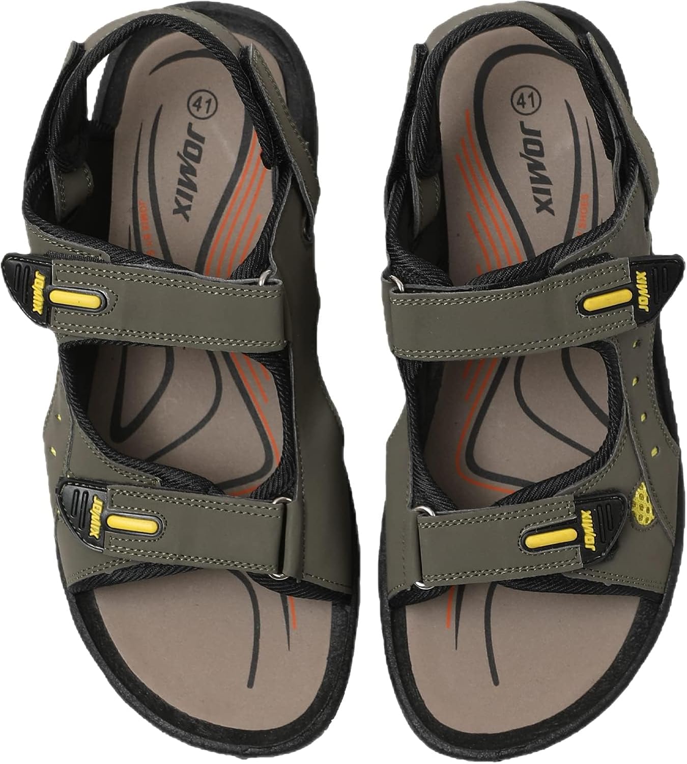 Thumbnail 5 de JOMIX herensandalen met verstelbare klittenbandsluiting en antislipzool