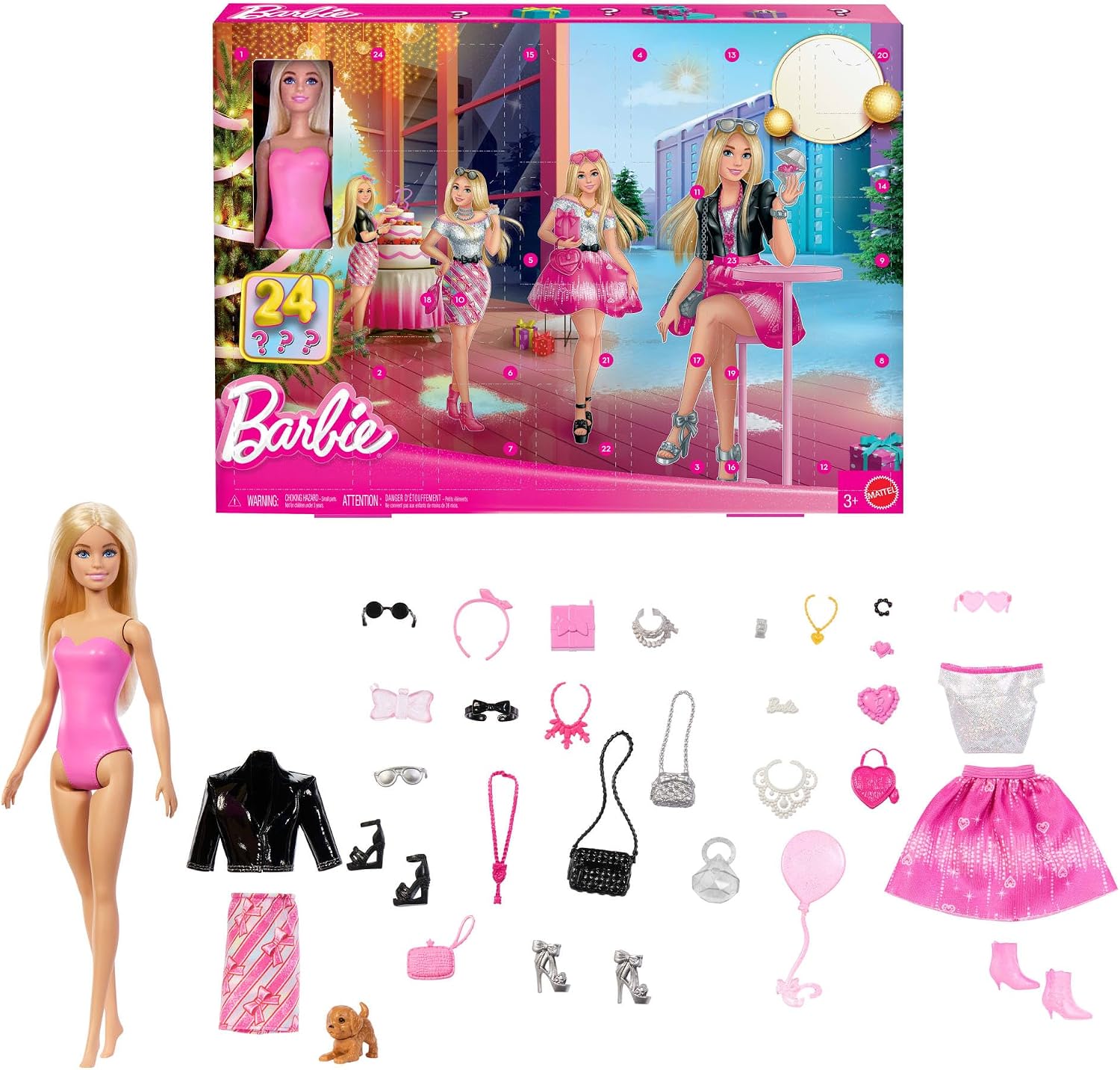 Detalle de Barbie JFL63 Calendario de Adviento 24 sorpresas