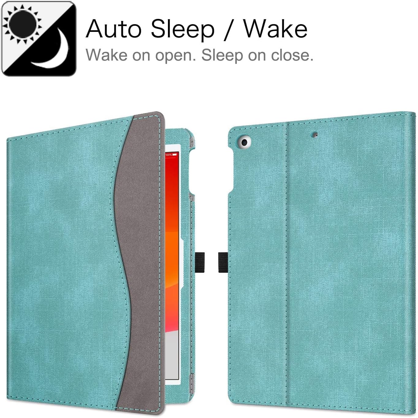 Detalle de FINTIE iPad 9th/8th/7th Gen Case Turquoise