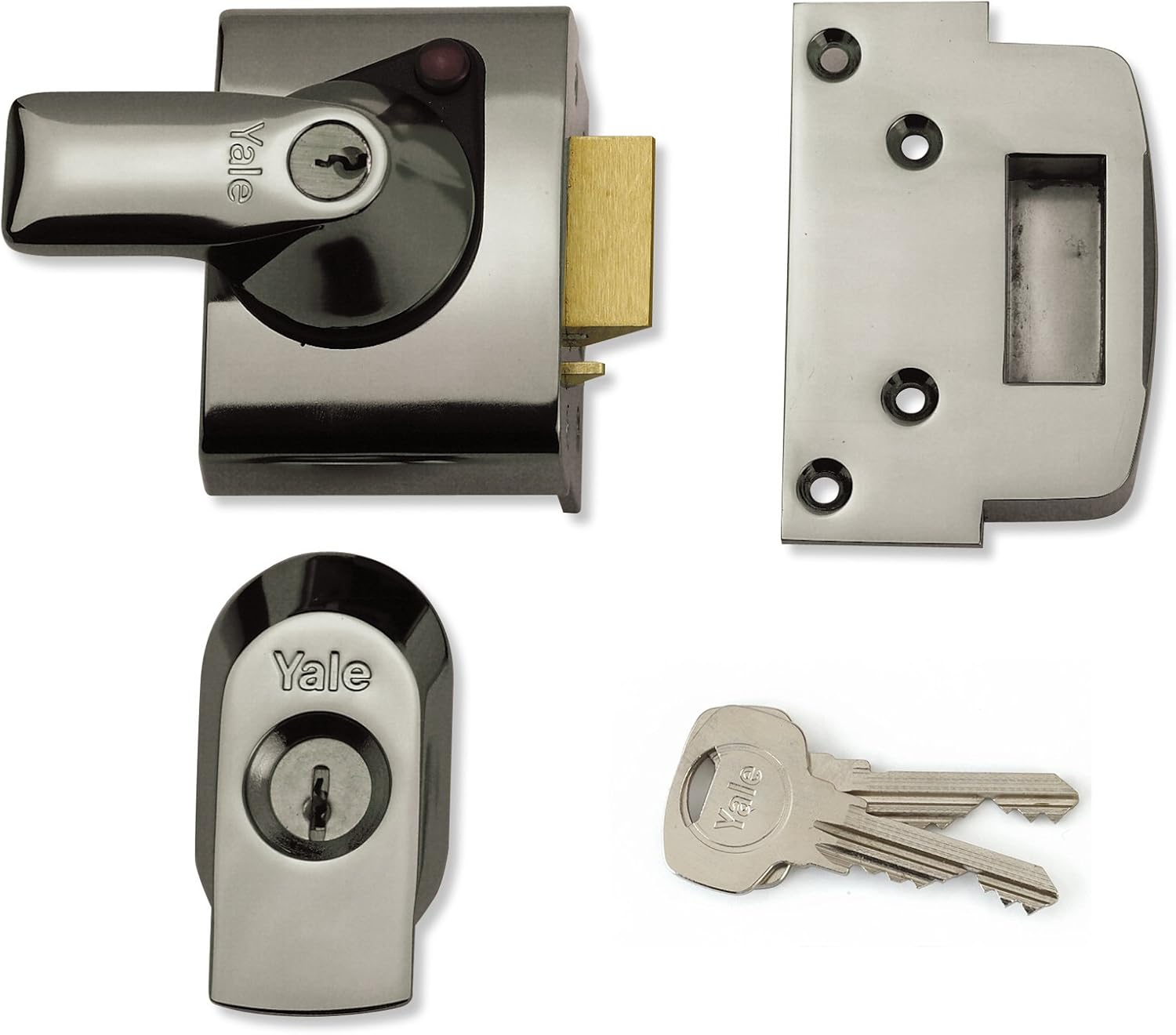 Thumbnail 5 de Yale BS2 British Standard Nightlatch (40mm backset) – Brass finish