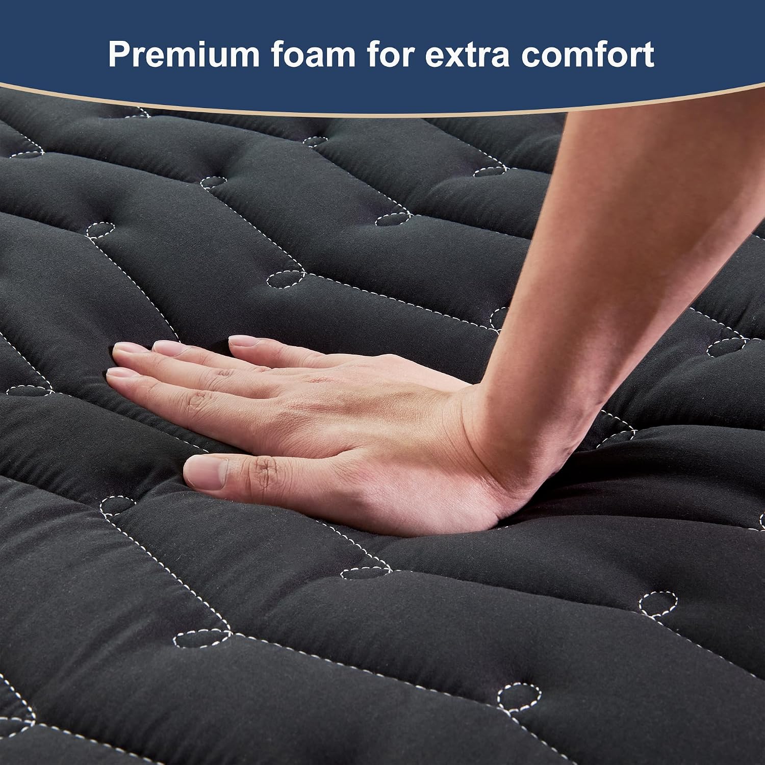 Thumbnail 4 de Vibe bear HSTTM-1 Japanese Futon Floor Mattress, Full Size, 3.2-Inch Foam