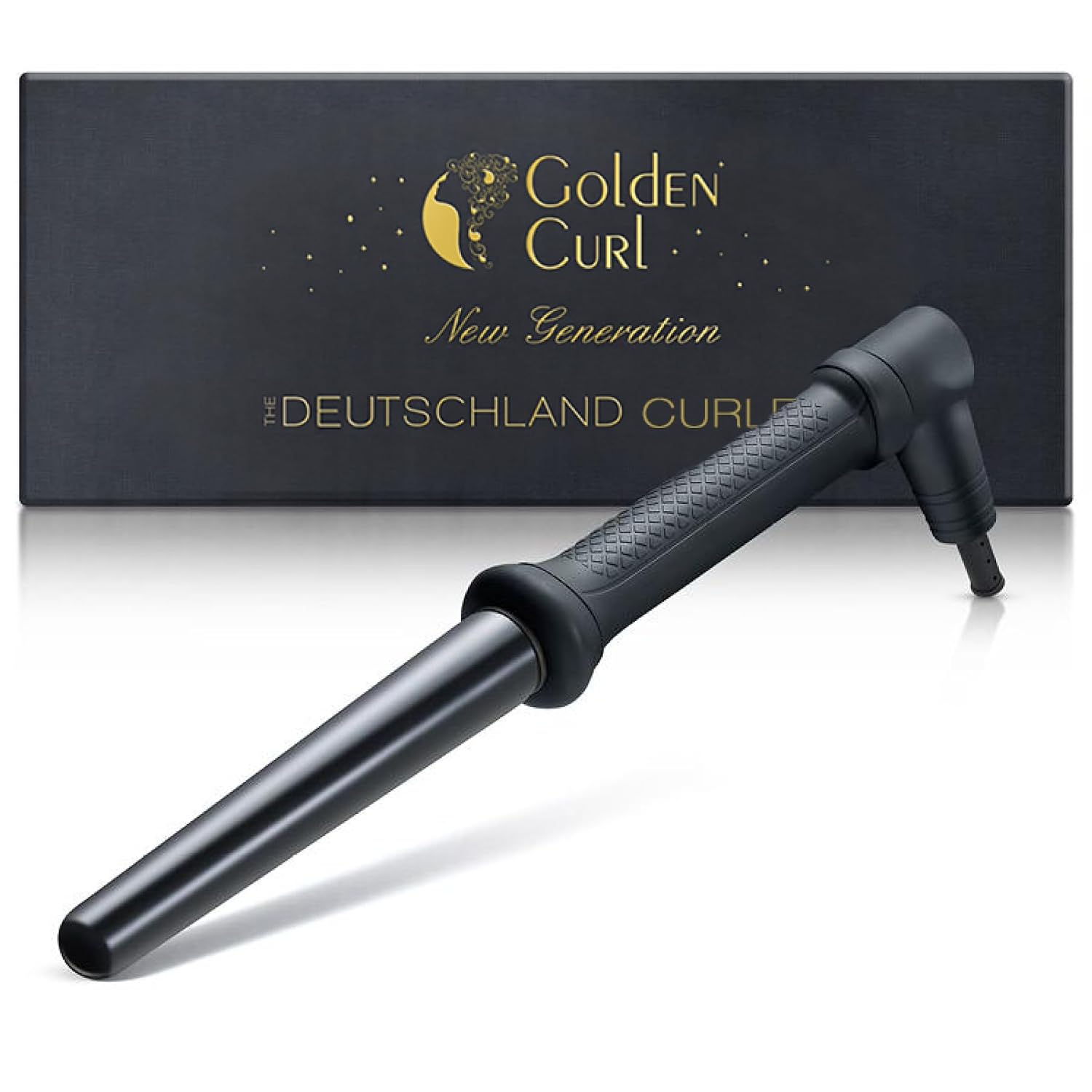 Detalle de Golden Curl Lockenstab Hair Curler für Beach Waves – 18–25 mm, bis 200 °C, Titan-Ionen, 360°-Kabel