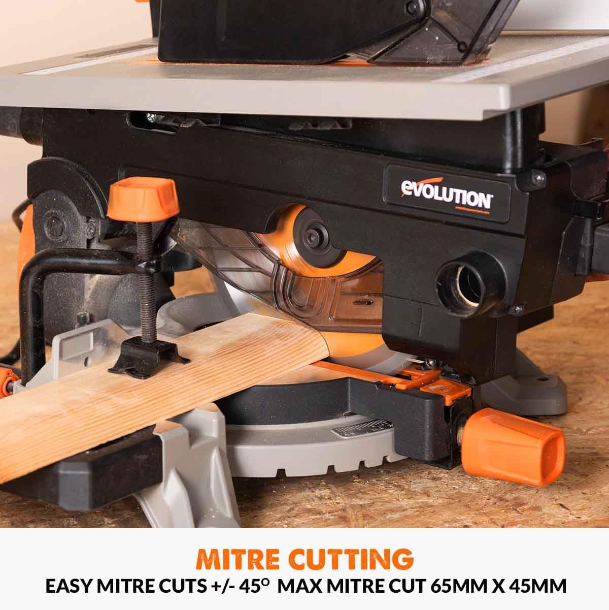 Detalle de Evolution Power Tools R210MTS-G2 Convertible Mitre/Table Saw