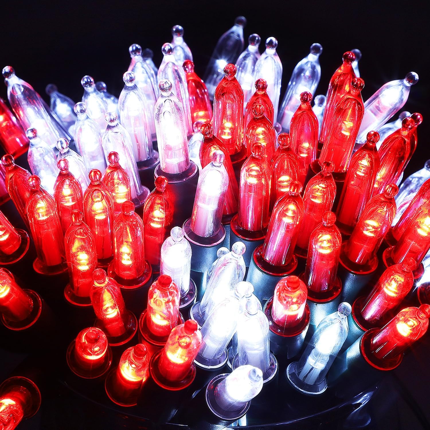 Detalle 2 de WATERGLIDE HB50LP-RW2 2-Pack LED String Lights, Red and White, 8 Modes