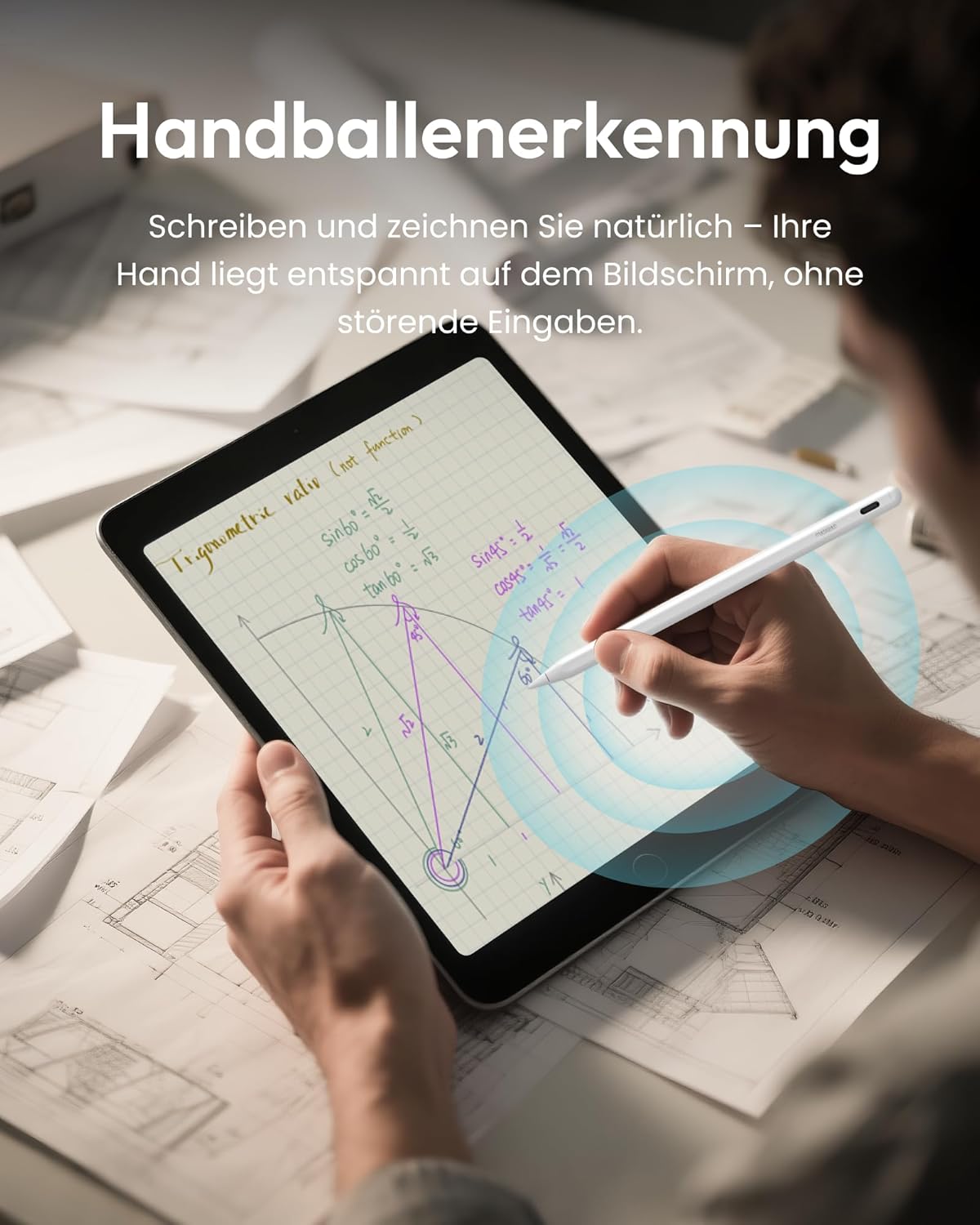 Thumbnail 5 de Metapen A8 Stift für Apple iPad – 2X Schnellladung, Palm Rejection, kompatibel mit iPad-Modellen