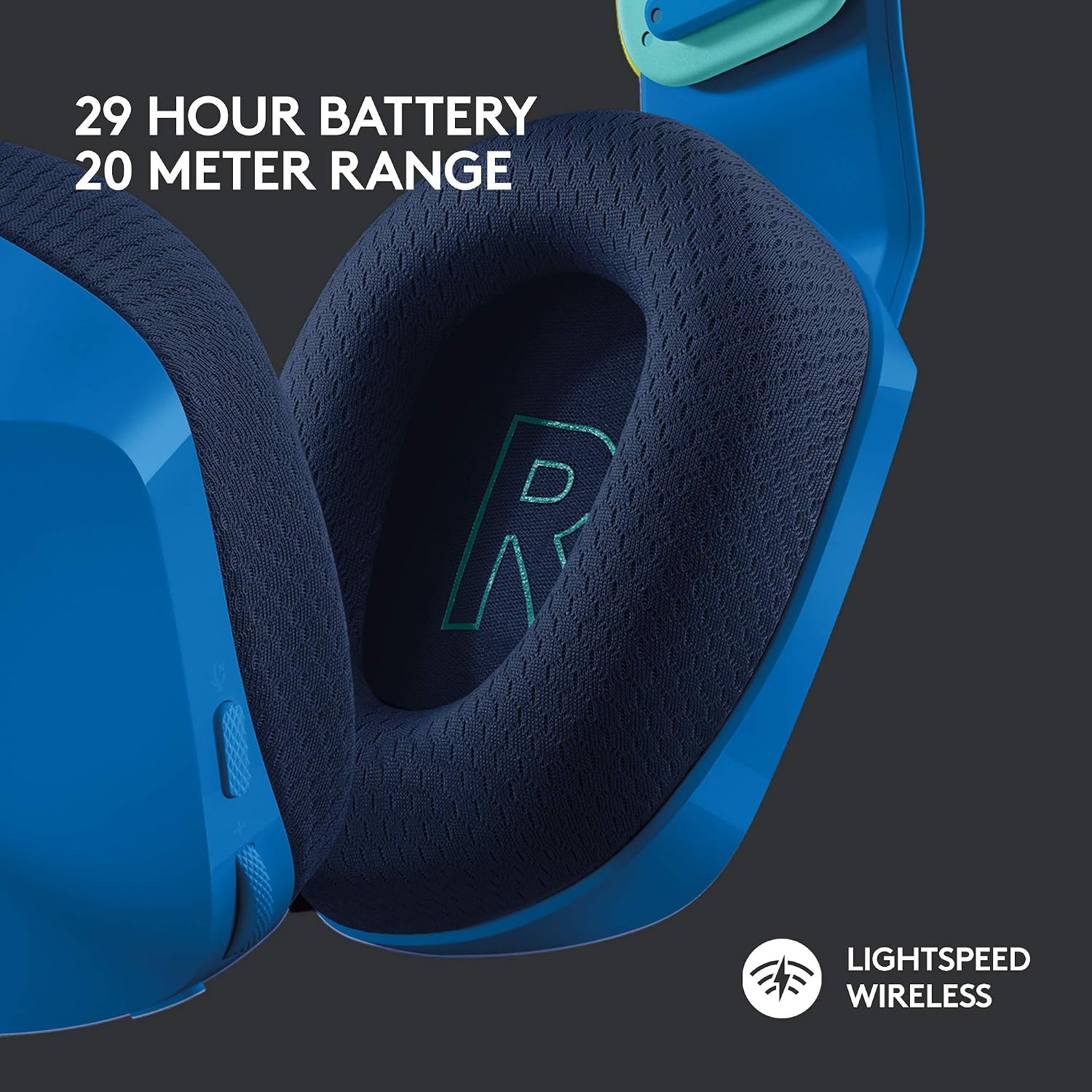 Detalle 1 de Logitech G733 Lightspeed Wireless Headset 29h