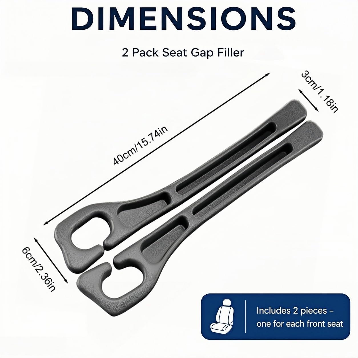Detalle de Car Seat Gap Filler 2-Pack