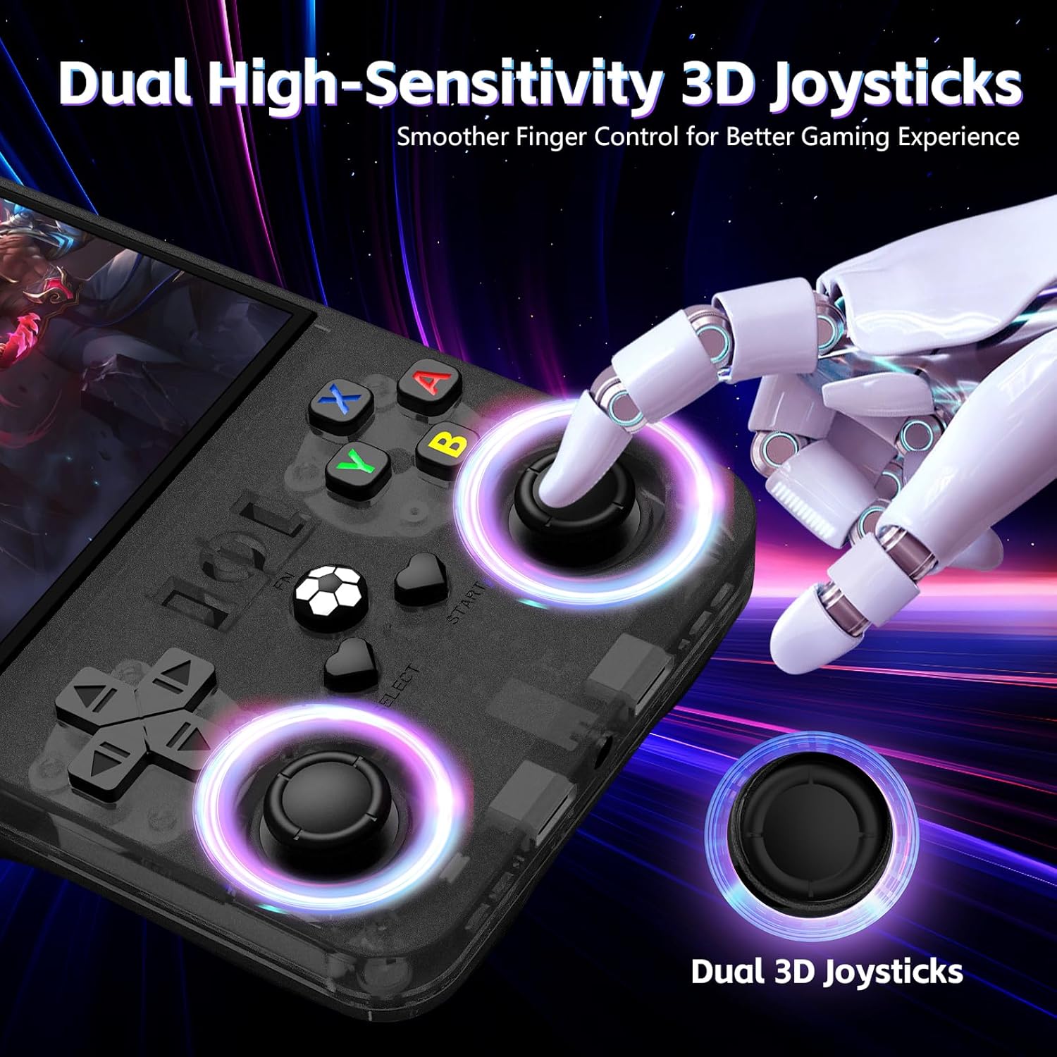 Thumbnail 4 de R36MAX Retro Handheld Gaming Console (R36MAX) with 4.0-inch 4K HD IPS Screen, 22,000+ Built-In Games, Open Source Linux, 4000mAh, 128GB