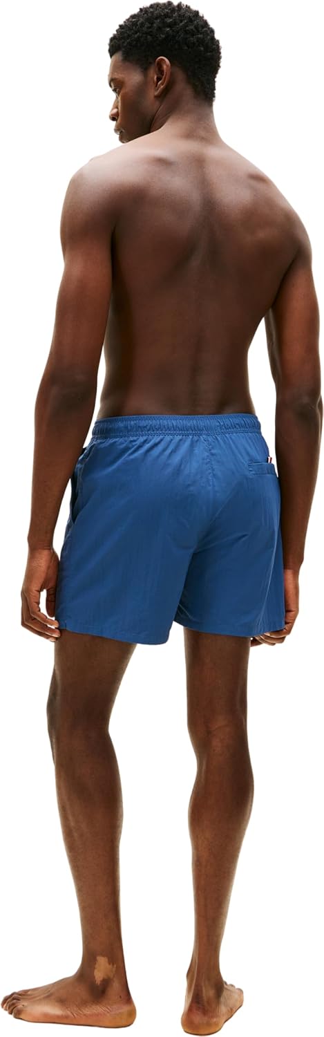 Detalle de Tommy Hilfiger Herren Badehose – zeitlose Passform, recyceltes Nylon