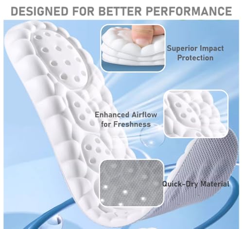 Detalle de VivoFoot 2 Pair Anti-Fatigue Foam Comfort Insole (UK7-10, Grey) review