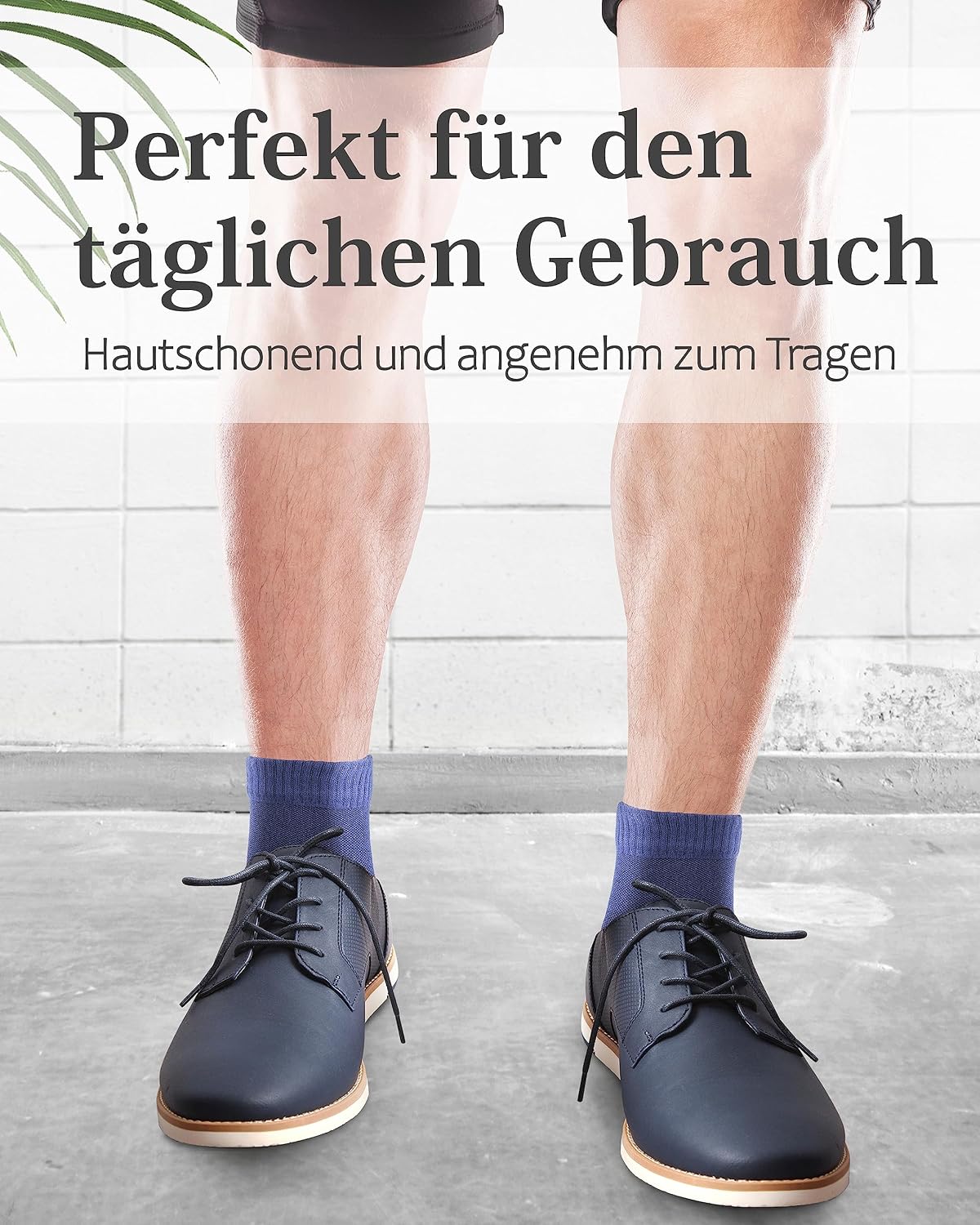 Detalle de Fiera Besa Herren Diabetiker Ankle – męskie skarpety bambusowe z Lycrą, 4 pary