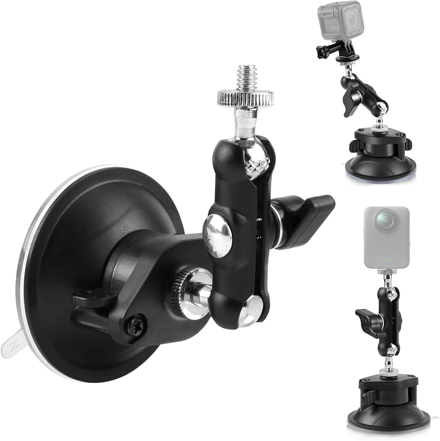 Thumbnail 6 de PULUZ Saugnapfhalterung Upgrade: Tragbare Kamera-Saugnapfhalterung für GoPro, DJI Osmo Action und Insta360