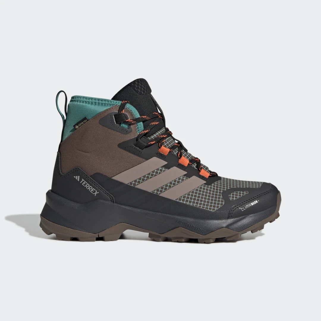 Detalle de Adidas Terrex Skychaser AX5 Mid GORE-TEX CLIMAWARM+, bota de senderismo marrón