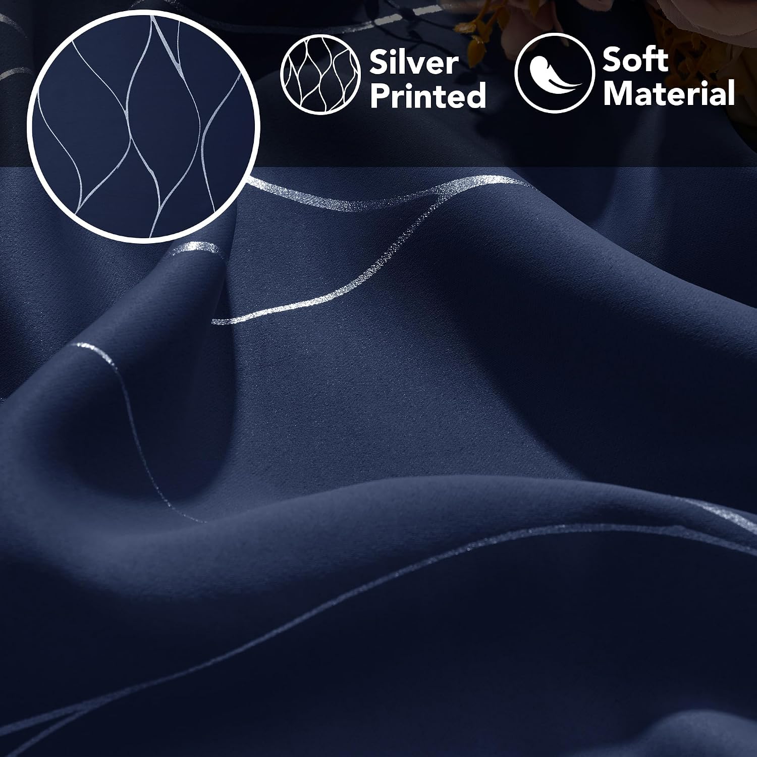 Detalle 2 de Deconovo blackout curtains, 52 x 96 inches