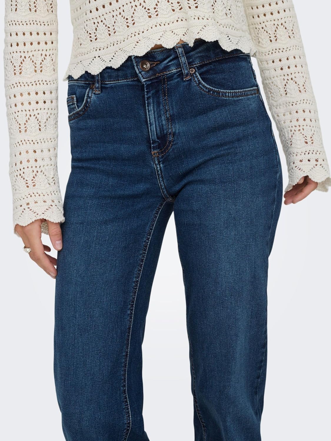 Thumbnail 2 de ONLY Onlblush Mid Straight DNM Tai467 Noos – Jean coupe droite, femme