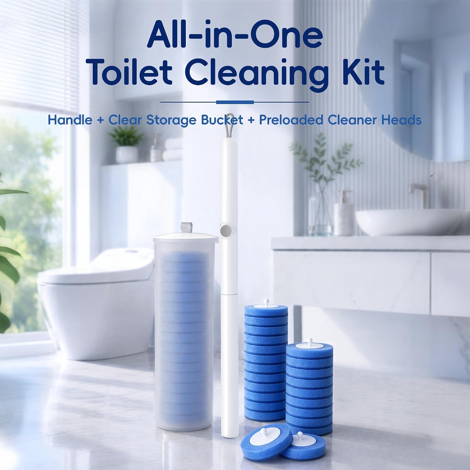 Thumbnail 6 de LEGUO Toilet Bowl Cleaning Wand with 18 Refills