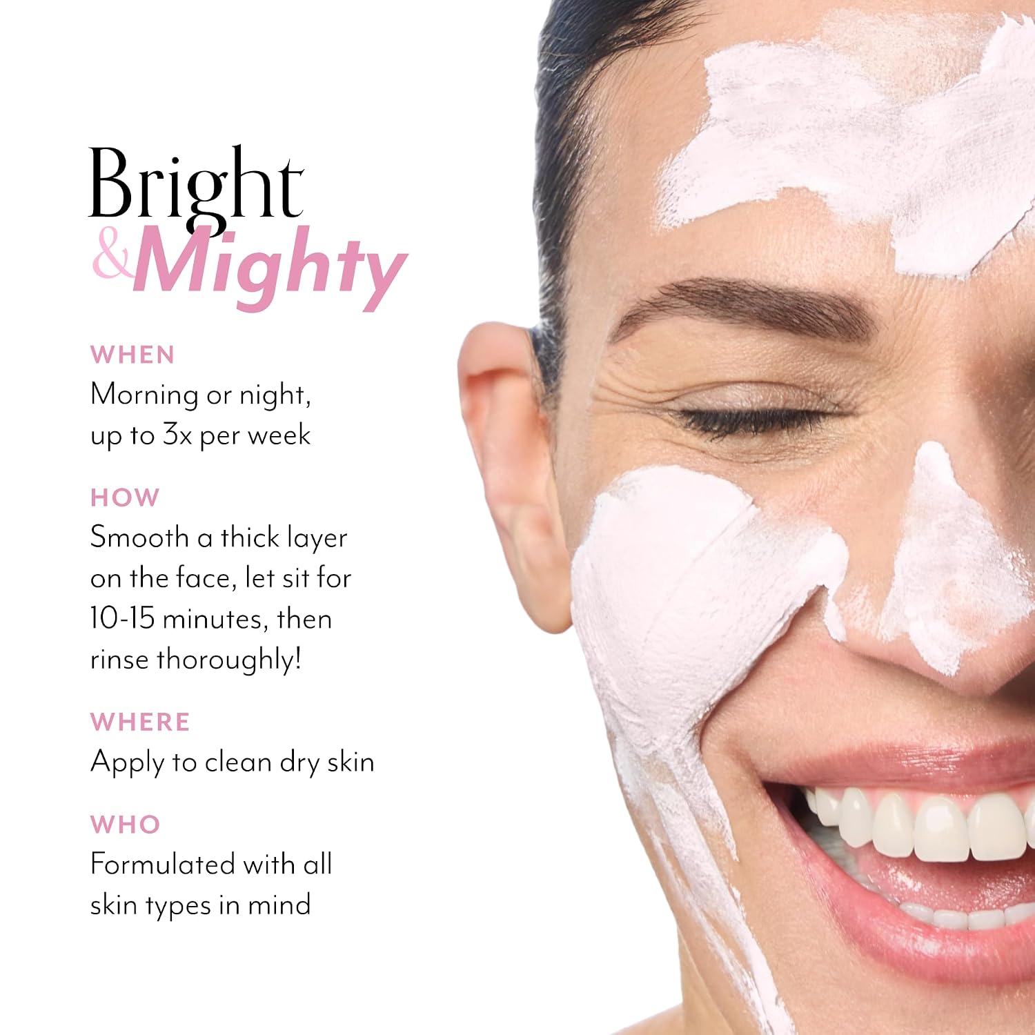 Detalle 1 de Bliss 4345985990 Mighty Marshmallow Brightening Whipped Face Mask, 1.7 Oz