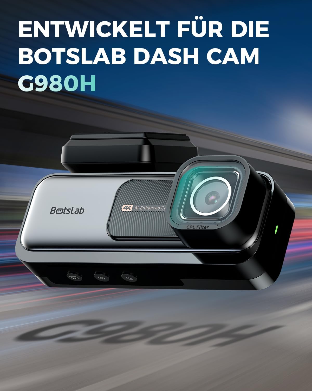 Thumbnail 5 de BOTSLAB CPL-Polarisationsfilter für Dual Dashcam G980H