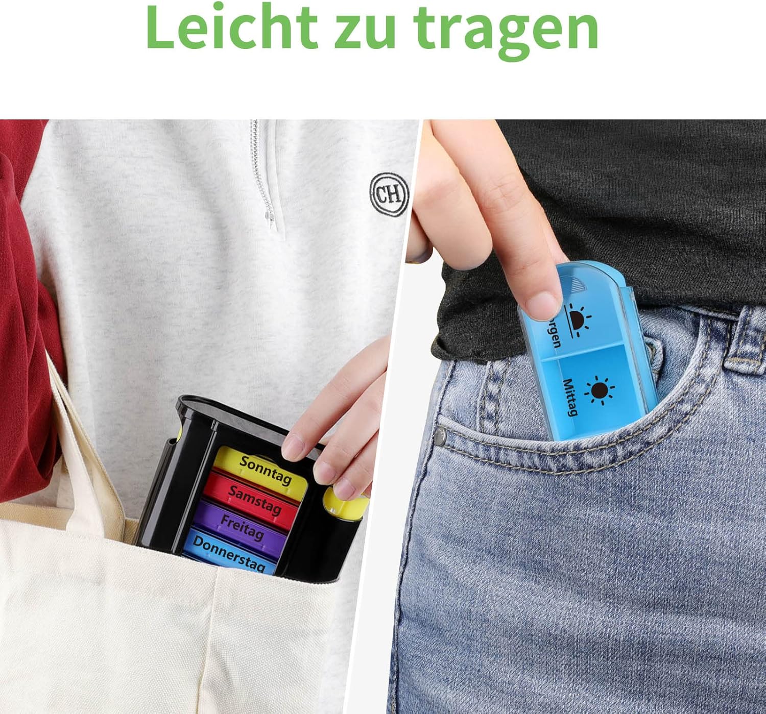 Thumbnail 6 de Opret Tablettenbox für 7 Tage mit 4 Fächern (Morgen, Mittag, Abend, Nacht)