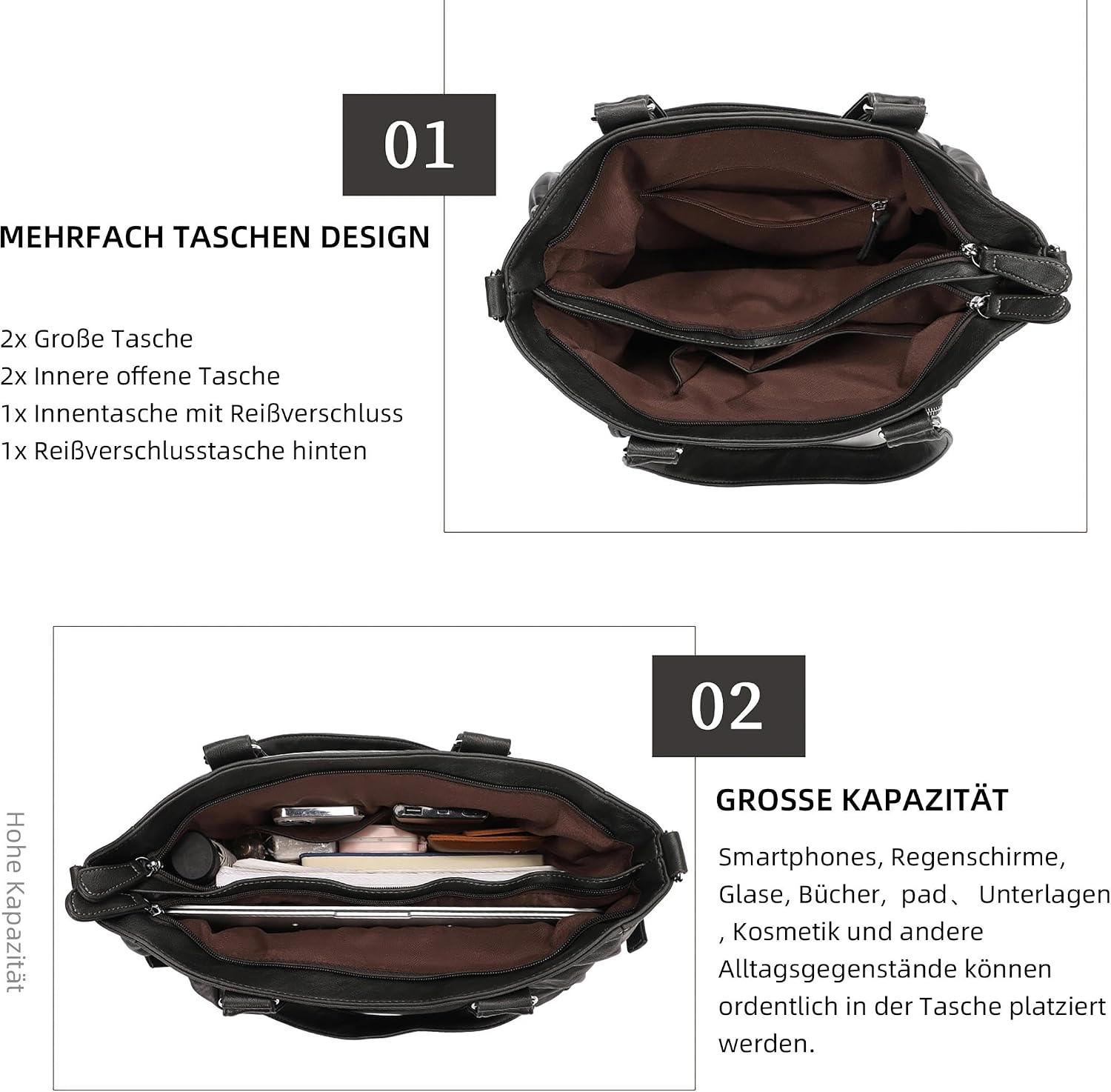 Detalle 2 de KL928 Handtasche Umhängetasche, 16,54 Zoll