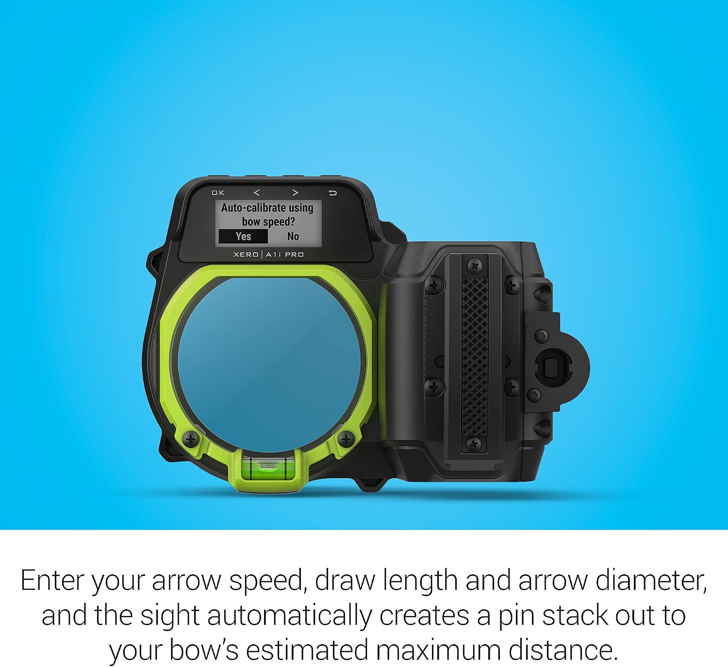 Detalle 2 de Garmin Xero A1i PRO Bow Sight – Right-Handed Auto-Ranging Digital Aim with Microadjustments