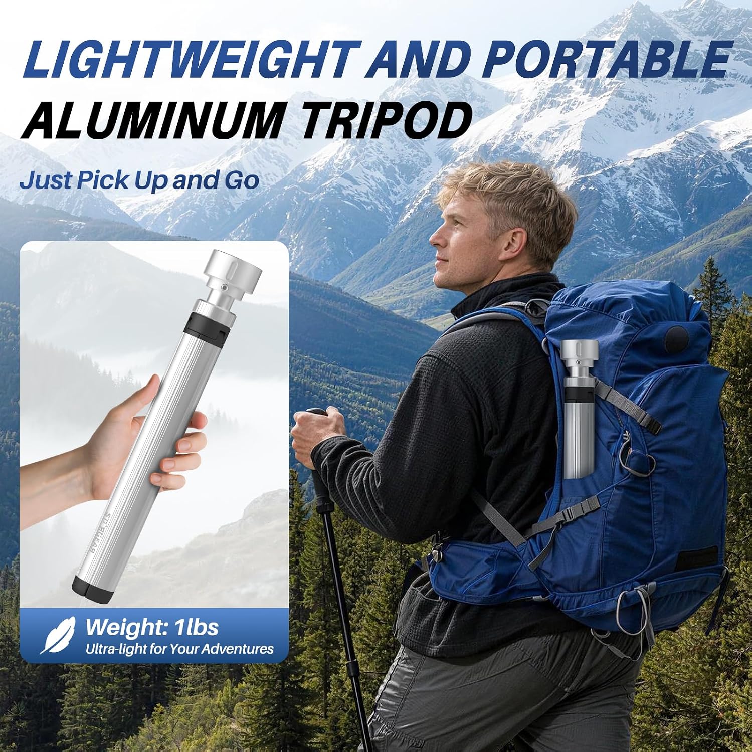 Detalle 2 de STARGEAR Starlink Mini Tripod Stand, Aluminum