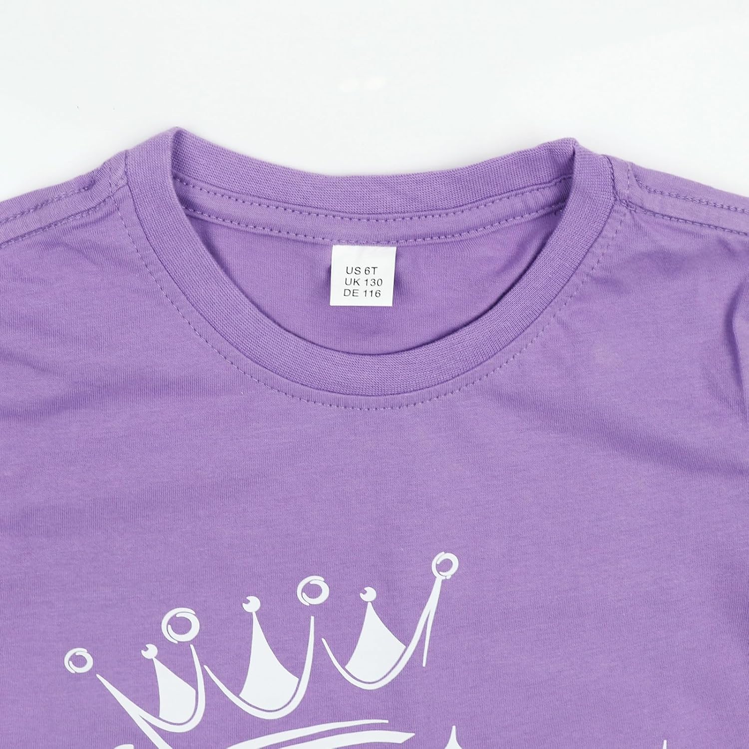 Detalle de Birthday Girl Cotton Short Sleeve Tee for 2–7T – Playful Party Tee