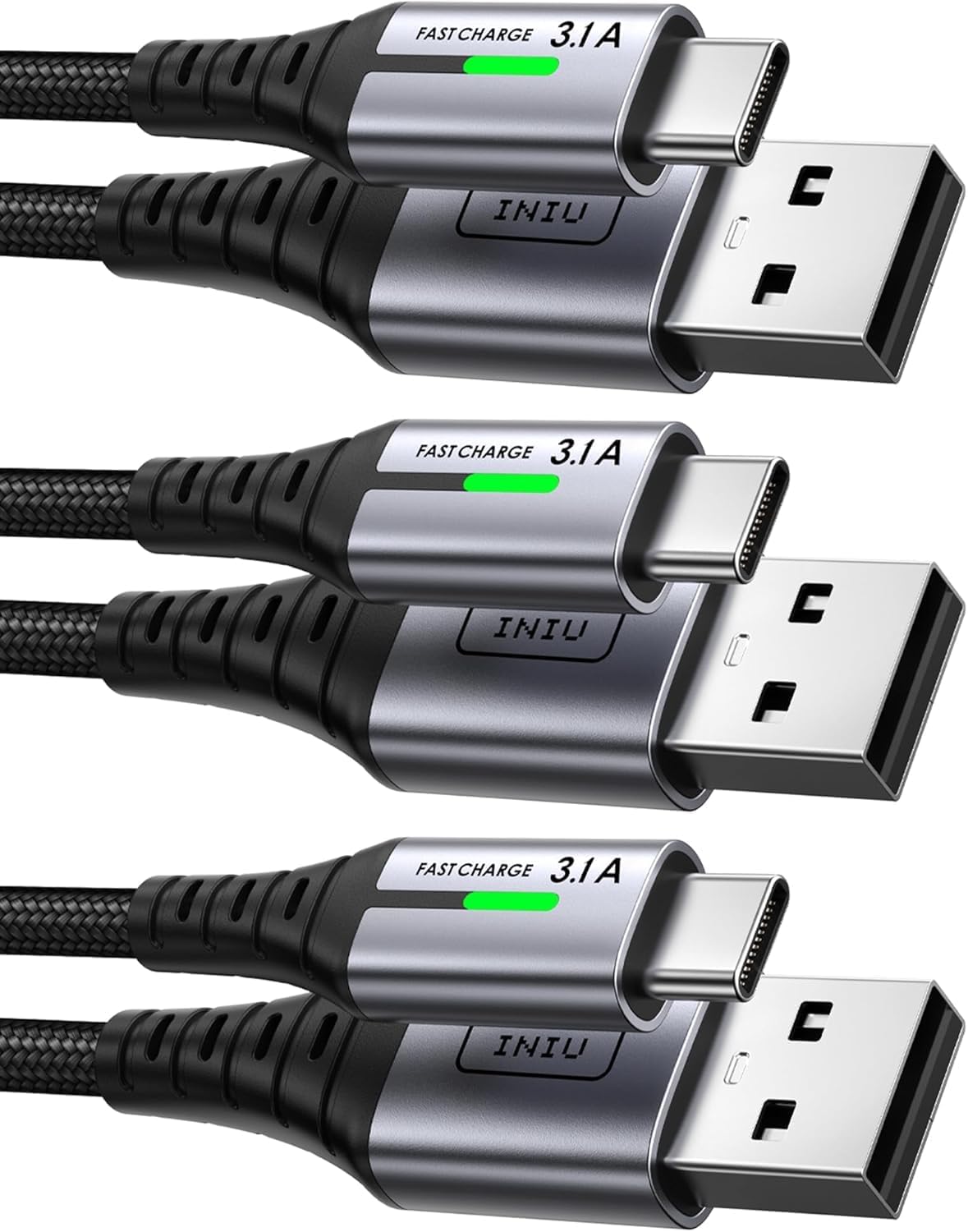 Detalle de INIU Cavo USB Type-C 3,1A 3 pezzi