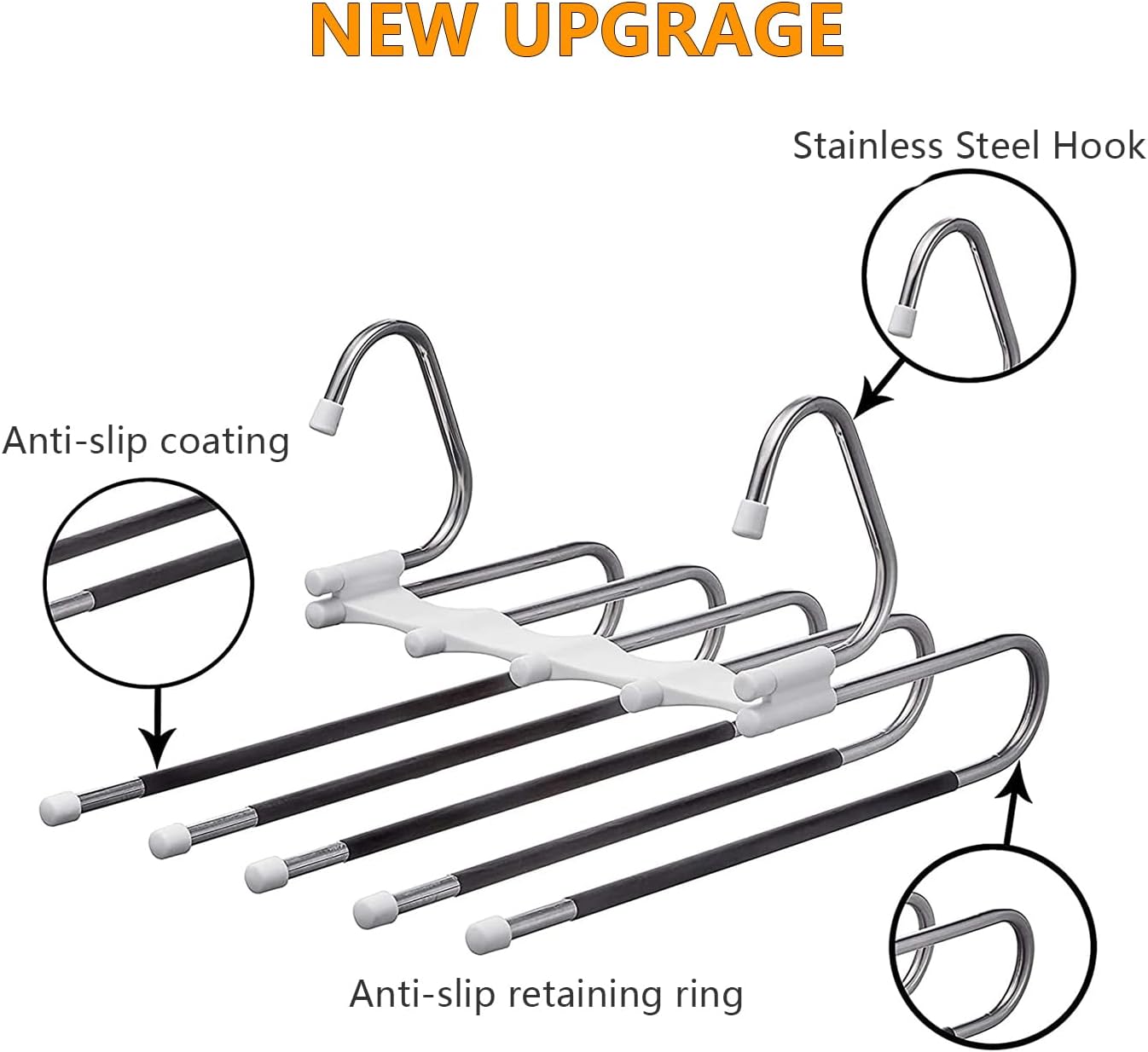 Detalle 2 de Kalimdor Pants Hangers Space-Saving 2-pack