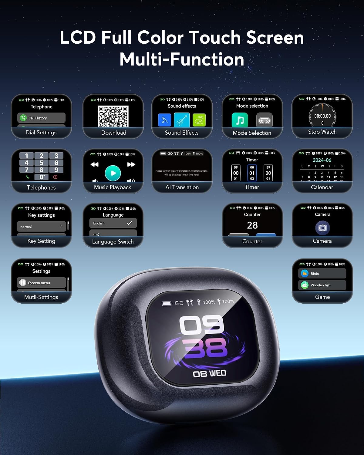 Detalle 2 de AI Translation Earbuds with 198 Languages