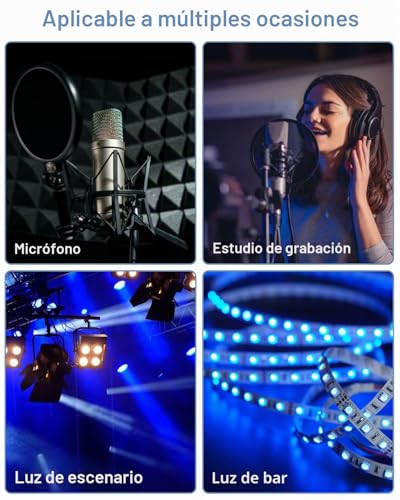 Thumbnail 6 de PERMUST Lote 2 Cables XLR 10 m 3 pines blindados con conectores metálicos