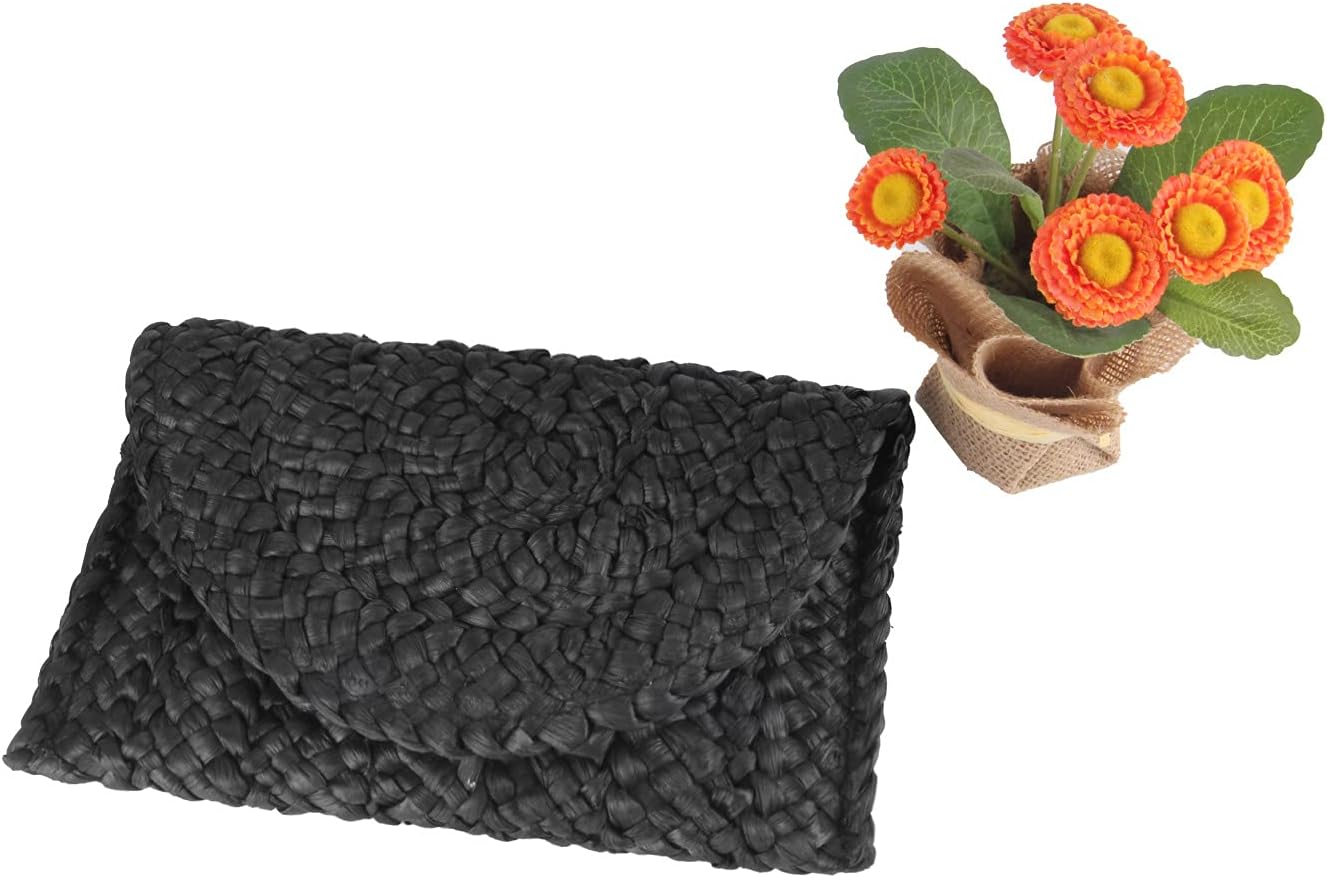 Thumbnail 6 de EVEOUT Handtasche Gewebtes Stroh 27,5 cm