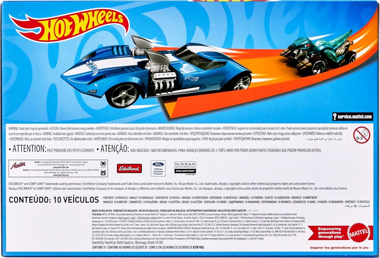 Thumbnail 5 de Hot Wheels HYM97 coffret 10 véhicules