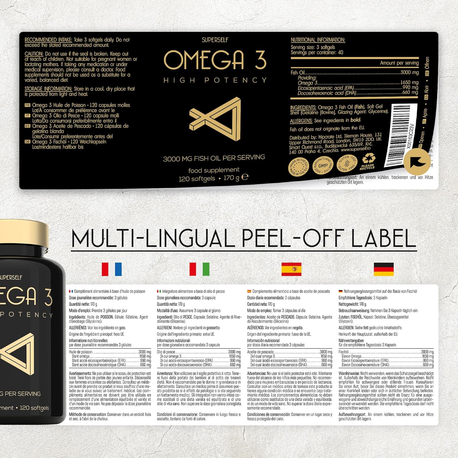 Thumbnail 6 de Omega 3 Triple Potencia - 3000 mg - 120 Cápsulas 🐟