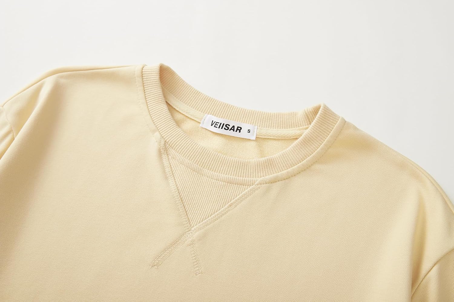 Thumbnail 2 de VEIISAR Herren-Sweatshirt mit Rundhalsausschnitt (Basic) – langärmeliges Freizeit-Shirt