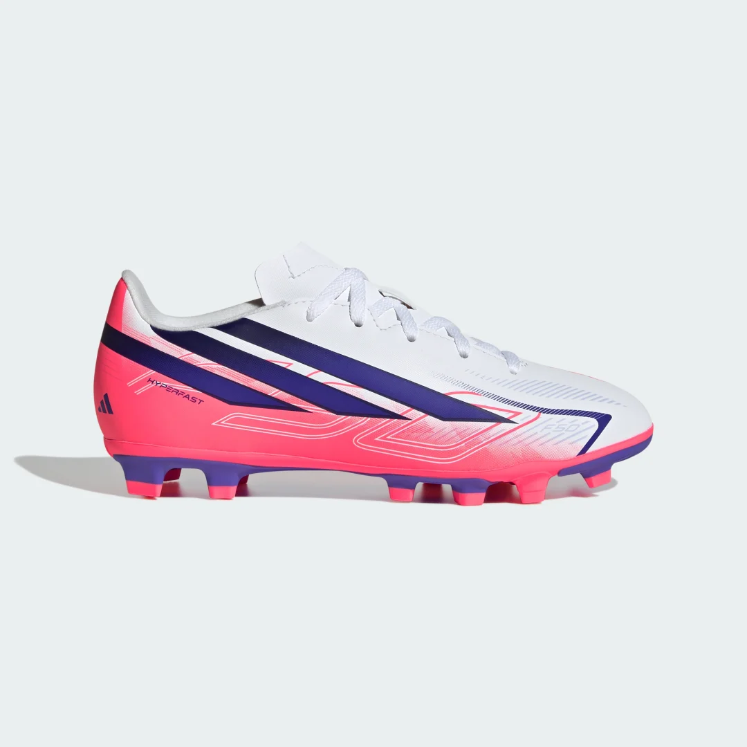 Detalle 2 de Bota de fútbol Adidas F50 Hyperfast Club para césped natural seco y multisuperficie