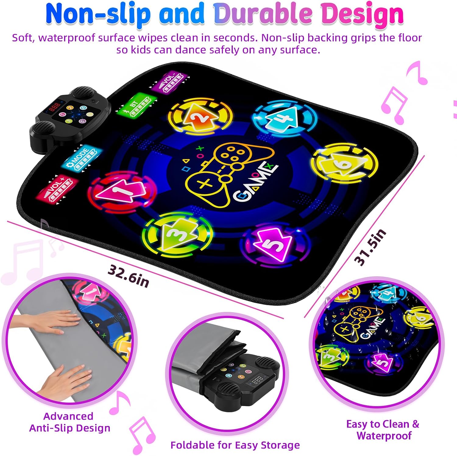 Thumbnail 6 de LZFYMXOK Dance Mat with 6 LED Lights
