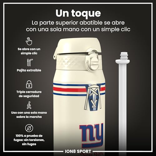 Detalle de ion8 NFL New York Giants Botella térmica 750 ml 🚰
