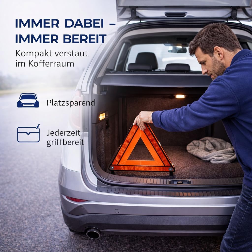 Thumbnail 4 de POWR CAR V16 Warndreieck-Leuchte – Warndreieck & Pannendreieck mit EU-Zulassung