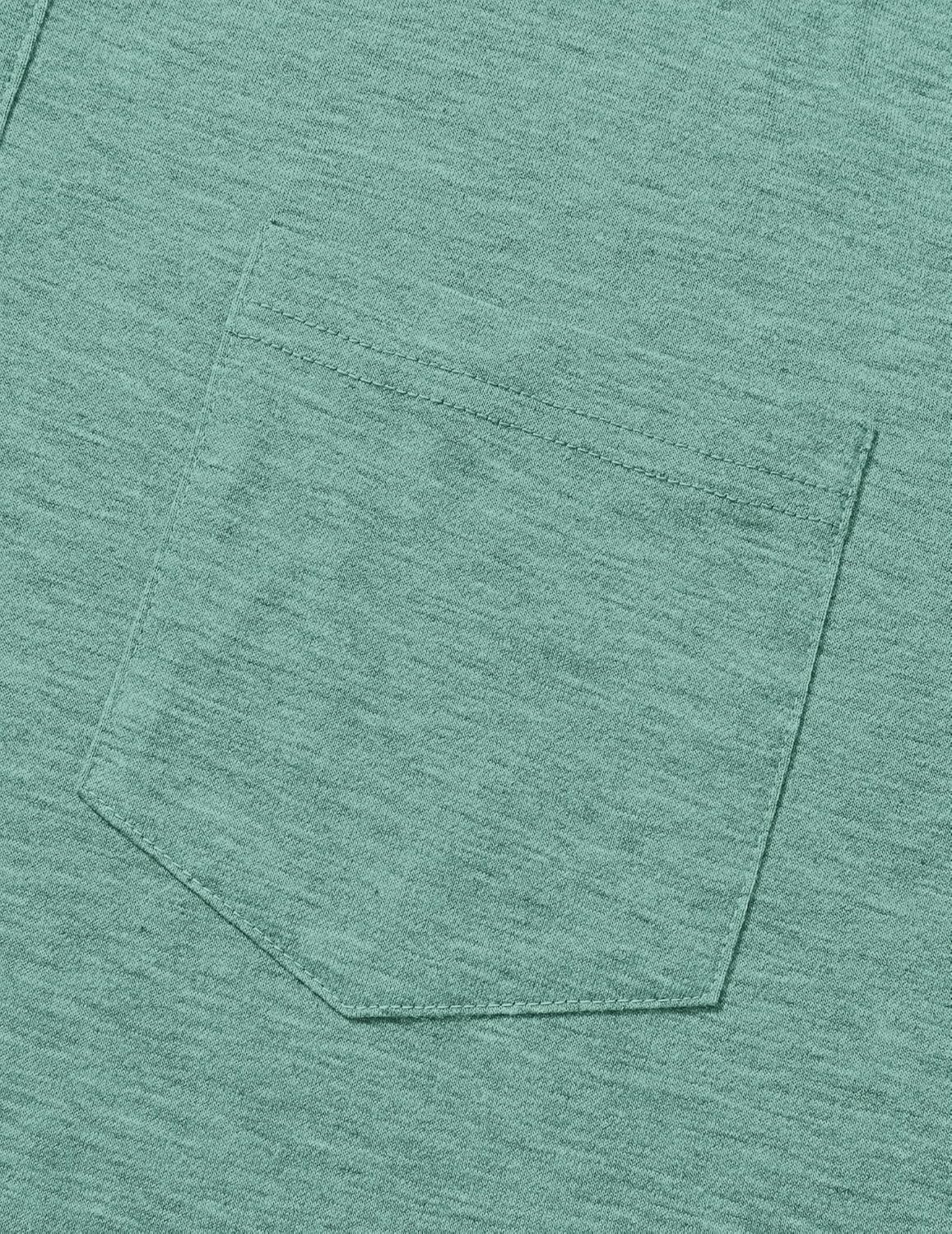 Detalle de TARAINYA Poloshirt Herren Baumwolle Kurzarm – bequem, vielseitig und praktisch mit Brusttasche