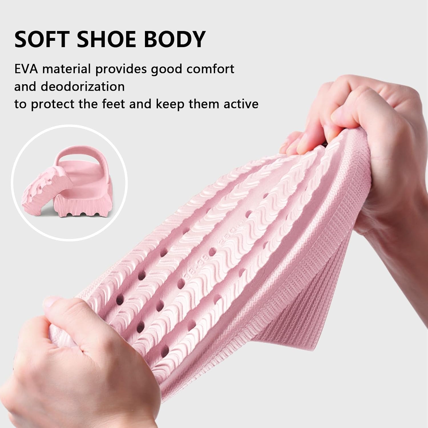 Detalle de HEOAARG Cloud-Slides Badeschuhe mit rutschfester Sohle (Original Badelatschen, für Damen & Herren)