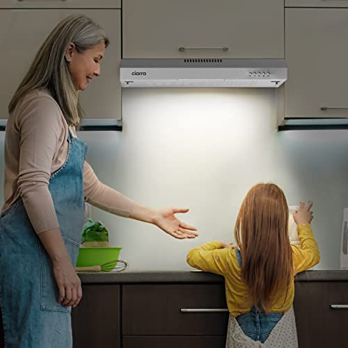 Detalle de CIARRA CBCS6903 Campana Extractora 60 cm – 3 velocidades, bajo consumo