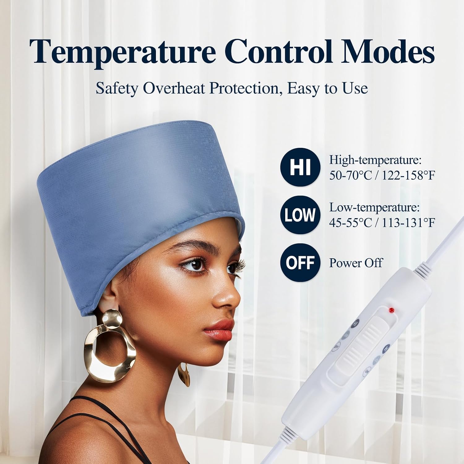 Thumbnail 3 de AOPOW Hair Steamer Cap for Deep Conditioning