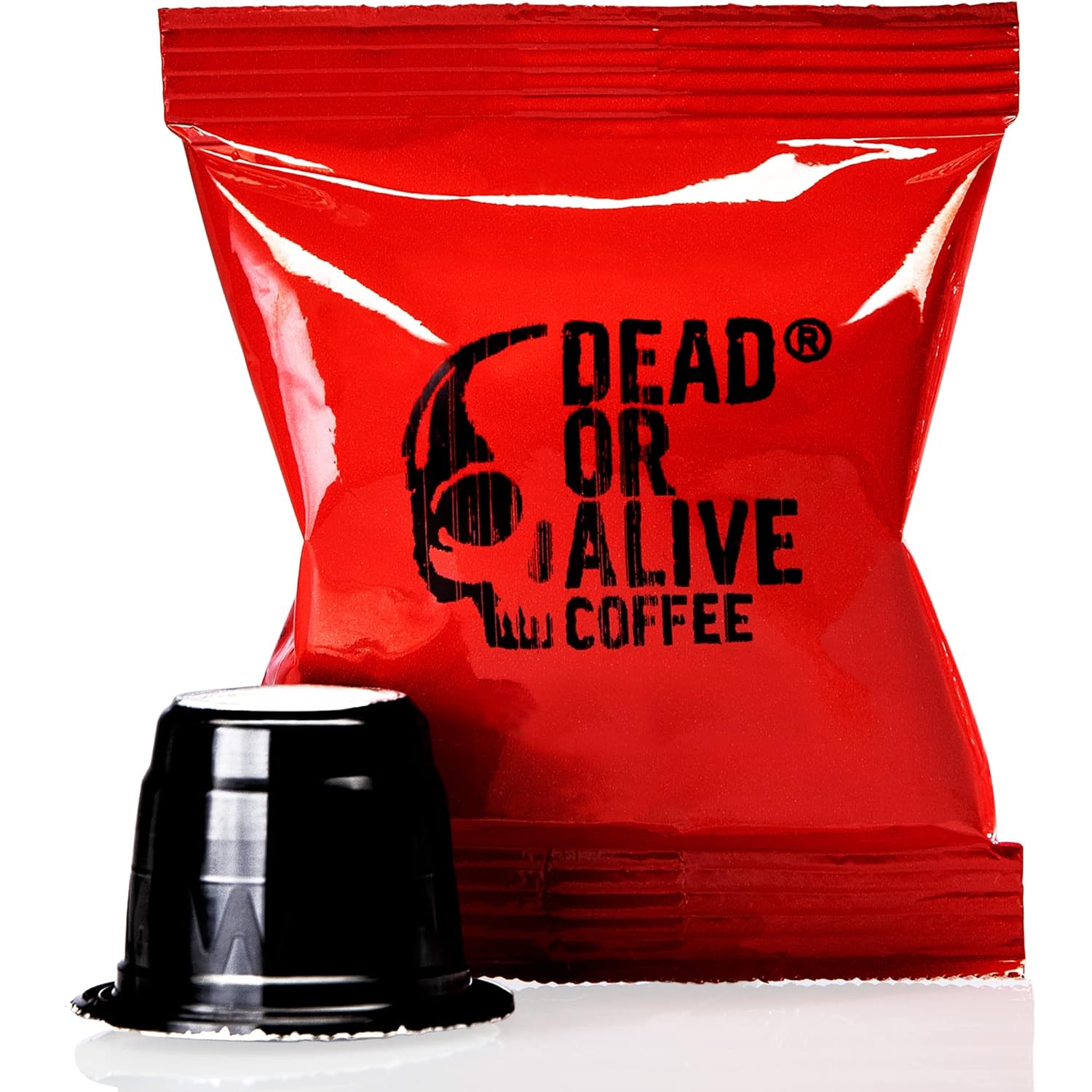 Detalle de DEAD OR ALIVE COFFEE Kapseln – Starke Kaffeekapseln, Nespresso kompatibel, 50 Stk.