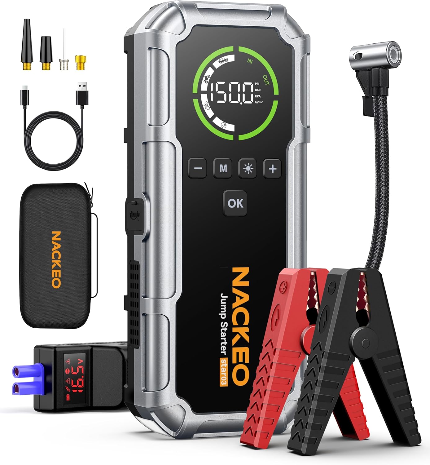 Thumbnail 6 de 8000A Starthilfe Powerbank 20000mAh für Auto ⛽
