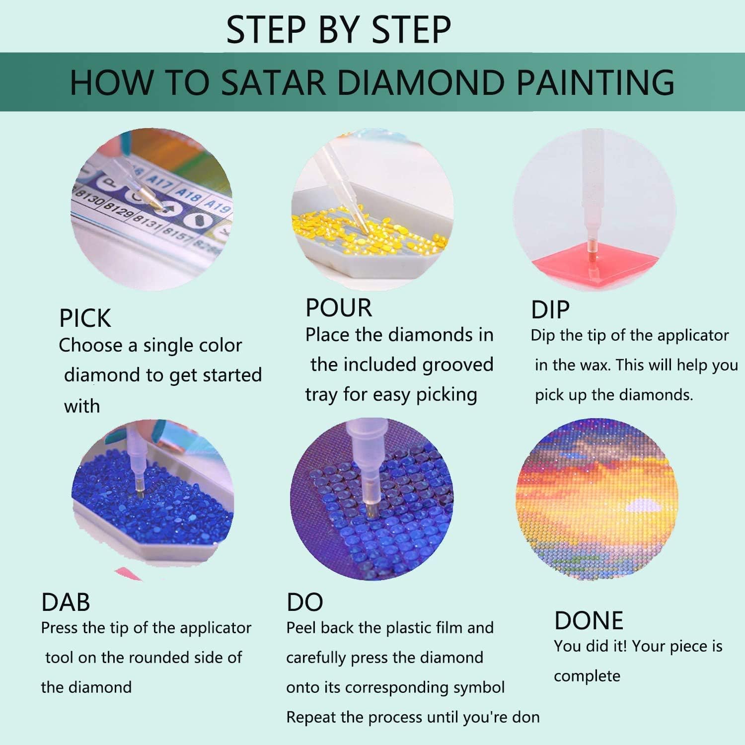 Thumbnail 6 de YALKIN 5D Diamond Painting XXL 40x80 cm
