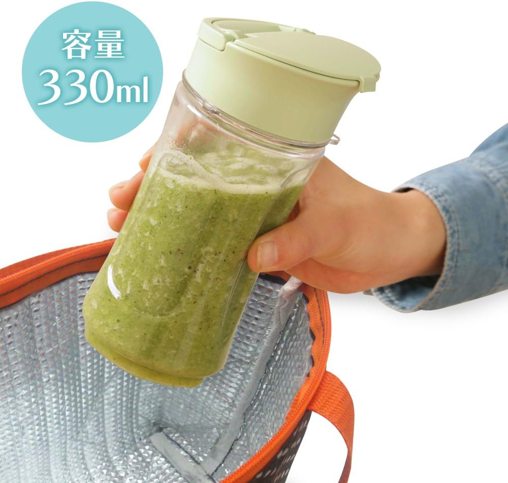 Detalle de アイリスオーヤマ PBB-330-C ボトルブレンダー 330ml・トライタン製・氷対応