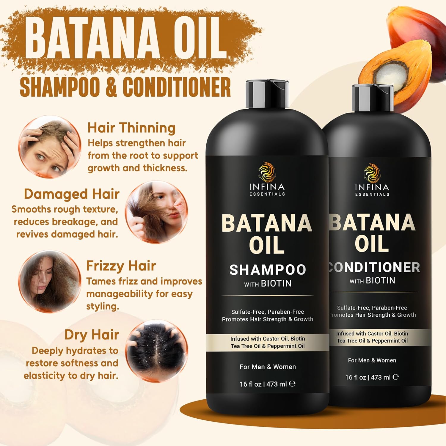 Thumbnail 1 de INFINA Batana Shampoo & Conditioner