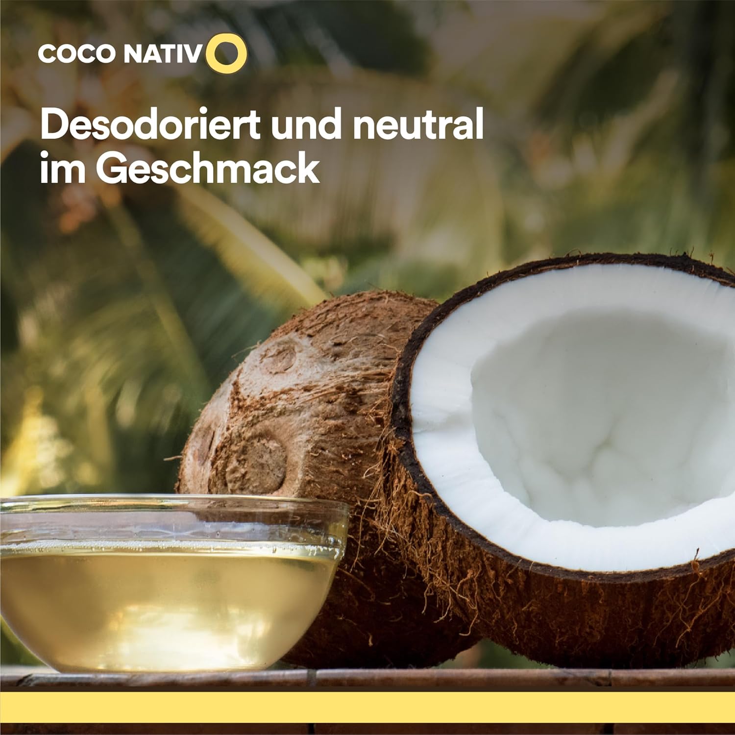 Thumbnail 1 de CocoNativo Organic Coconut Oil Unscented 3x1000mL – Virgin, Odourless, Cold Pressed